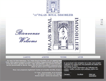 Tablet Screenshot of palaisroyalimmobilier.com